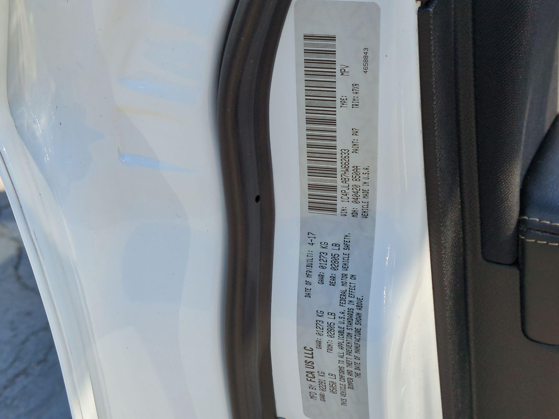 2017 Jeep Cherokee Sport FWD