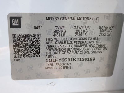 2019 Chevrolet Bolt EV LT