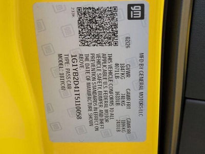 2026 Chevrolet Corvette Stingray Stingray Coupe 2LT