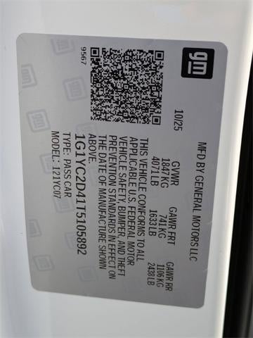 2026 Chevrolet Corvette Stingray Stingray Coupe 3LT