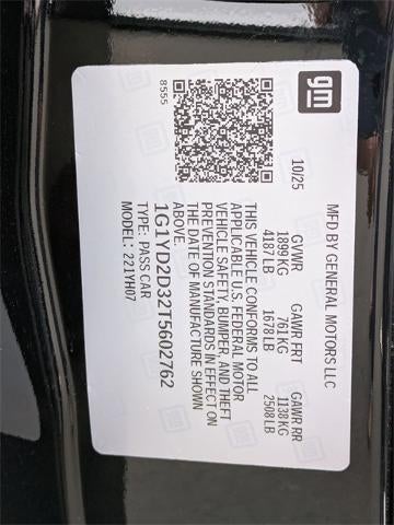 2026 Chevrolet Corvette Z06 Z06 Coupe 1LZ