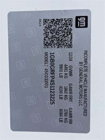 2025 Chevrolet Express Cutaway 3500 3500 Van 139"