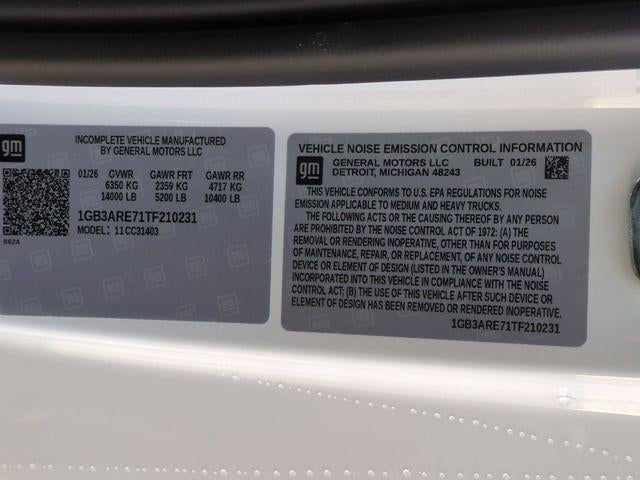 2026 Chevrolet Silverado 3500 HD Chassis Cab 2WD Reg Cab 171" WB, 84.5" CA Work Truck