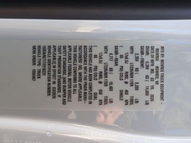 2026 Chevrolet Silverado 3500 HD Chassis Cab 2WD Reg Cab 171" WB, 84.5" CA Work Truck