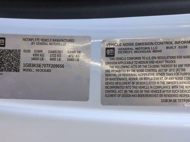 2026 Chevrolet Silverado 3500 HD Chassis Cab 4WD Reg Cab 171" WB, 84.5" CA Work Truck