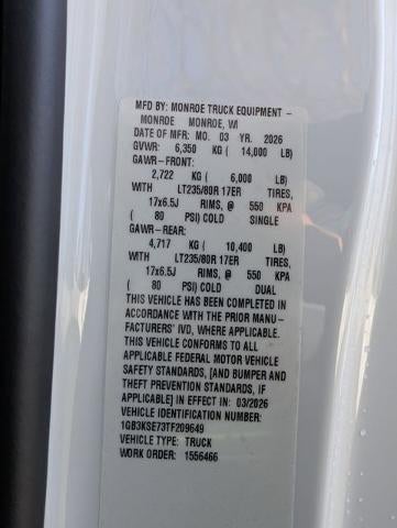 2026 Chevrolet Silverado 3500 HD Chassis Cab 4WD Reg Cab 171" WB, 84.5" CA Work Truck