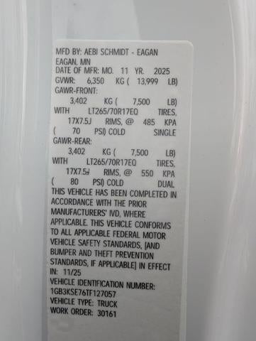 2026 Chevrolet Silverado 3500 HD Chassis Cab 4WD Reg Cab 146" WB, 60" CA Work Truck