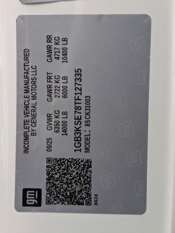 2026 Chevrolet Silverado 3500 HD Chassis Cab 4WD Reg Cab 146" WB, 60" CA Work Truck