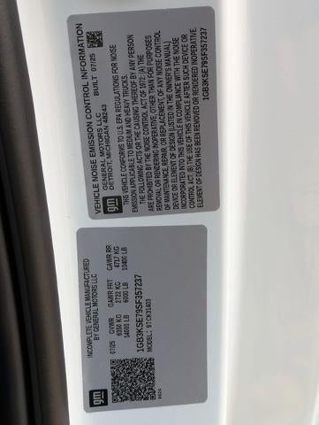 2025 Chevrolet Silverado 3500 HD Chassis Cab 4WD Reg Cab 171" WB, 84.5" CA Work Truck