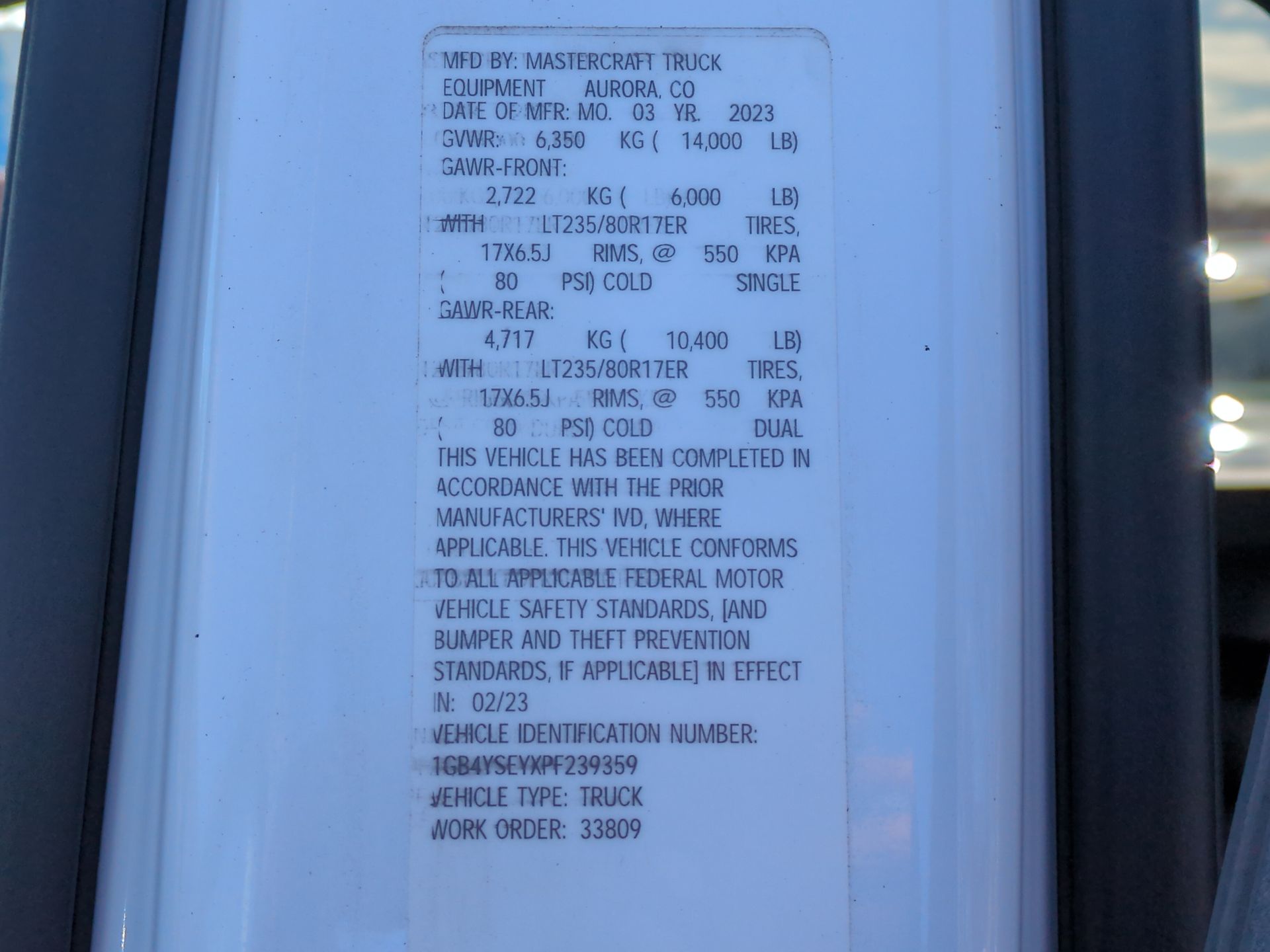 2023 Chevrolet Silverado 3500 HD Chassis Cab Work Truck