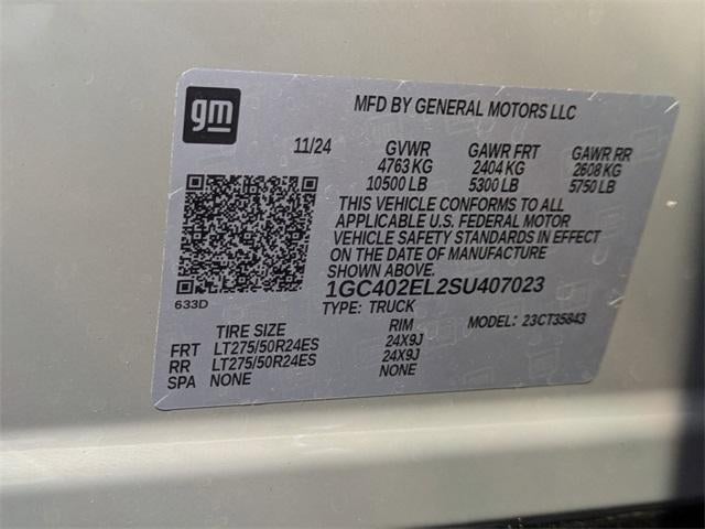 2025 Chevrolet Silverado EV e4WD Crew Cab Max Range RST