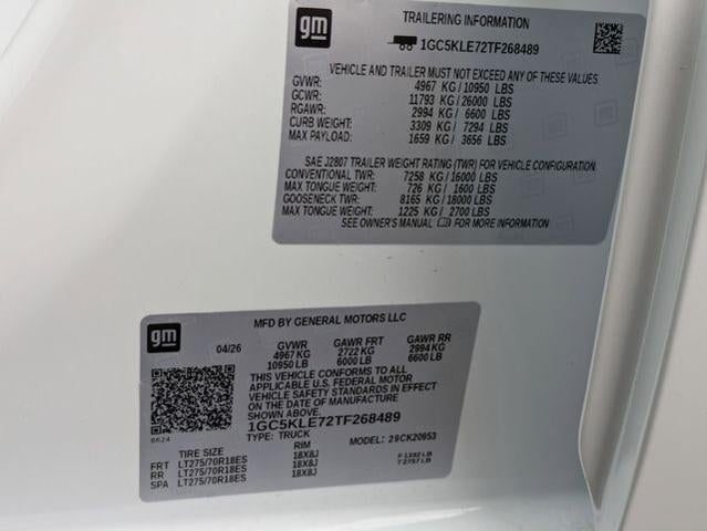 2026 Chevrolet Silverado 2500 HD Double Cab Long Box 4-Wheel Drive Work Truck