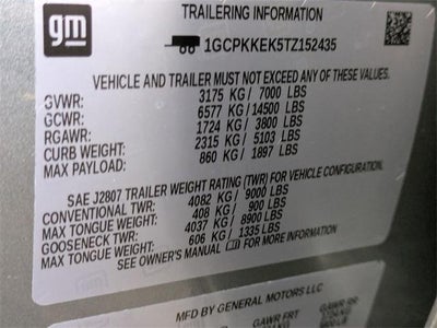 2026 Chevrolet Silverado 1500 Crew Cab Short Box 4-Wheel Drive LT 2FL