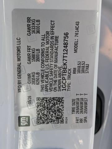 2026 Chevrolet Colorado Crew Cab Short Box 4-Wheel Drive Work Truck