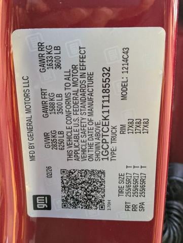 2026 Chevrolet Colorado Crew Cab Short Box 4-Wheel Drive LT