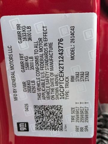 2026 Chevrolet Colorado Crew Cab Short Box 4-Wheel Drive LT