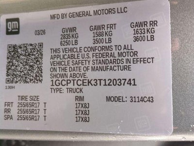 2026 Chevrolet Colorado Crew Cab Short Box 4-Wheel Drive LT