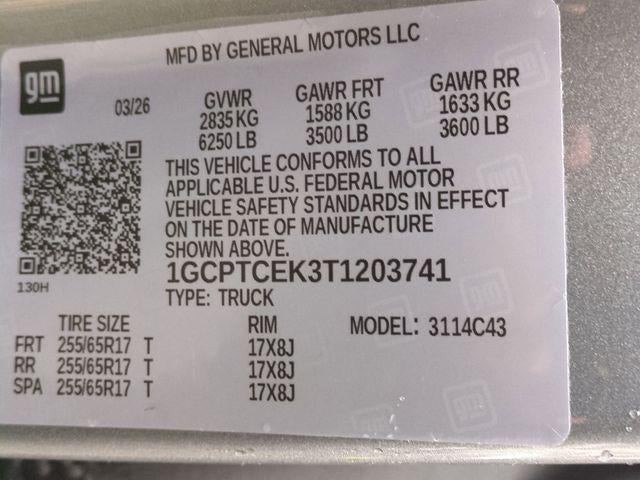 2026 Chevrolet Colorado Crew Cab Short Box 4-Wheel Drive LT