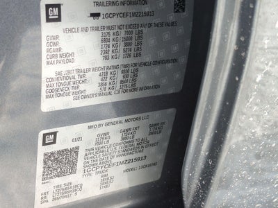 2021 Chevrolet Silverado 1500 Custom Trail Boss