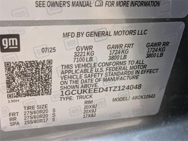 2026 Chevrolet Silverado 1500 Crew Cab Short Box 4-Wheel Drive RST