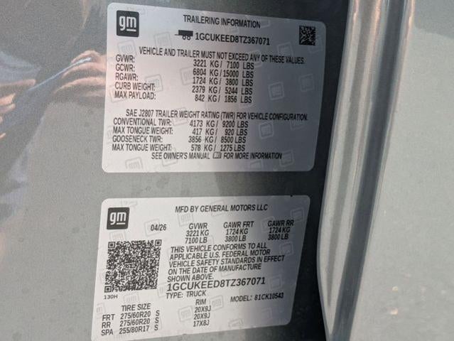 2026 Chevrolet Silverado 1500 Crew Cab Short Box 4-Wheel Drive RST