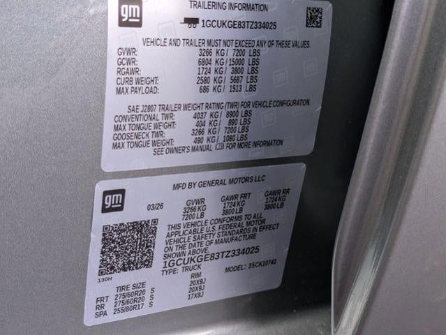 2026 Chevrolet Silverado 1500 Crew Cab Standard Box 4-Wheel Drive LTZ