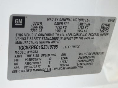 2016 Chevrolet Silverado 1500 LT