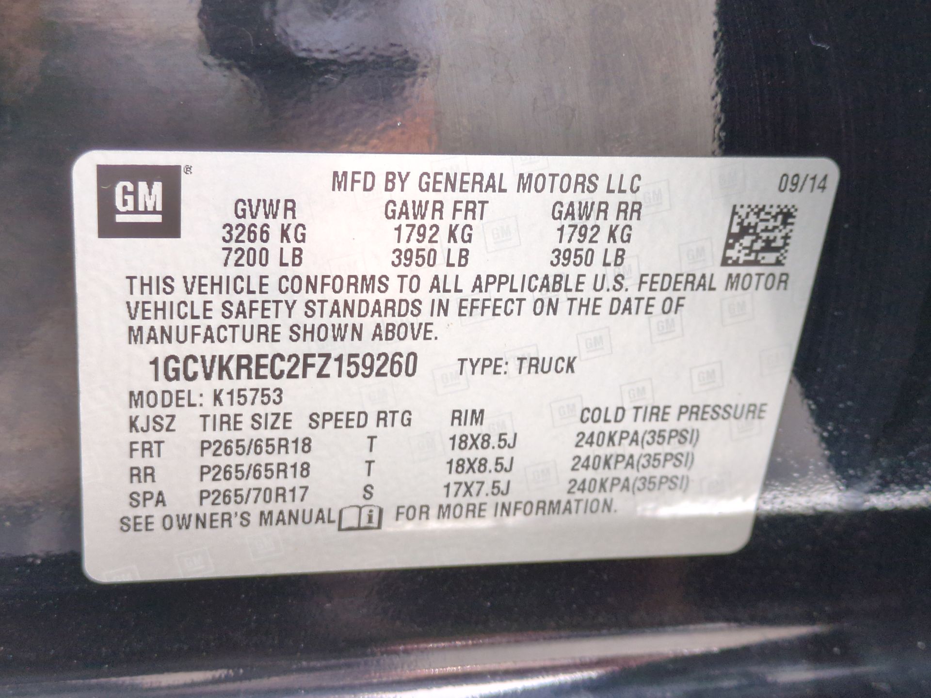 2015 Chevrolet Silverado 1500 LT