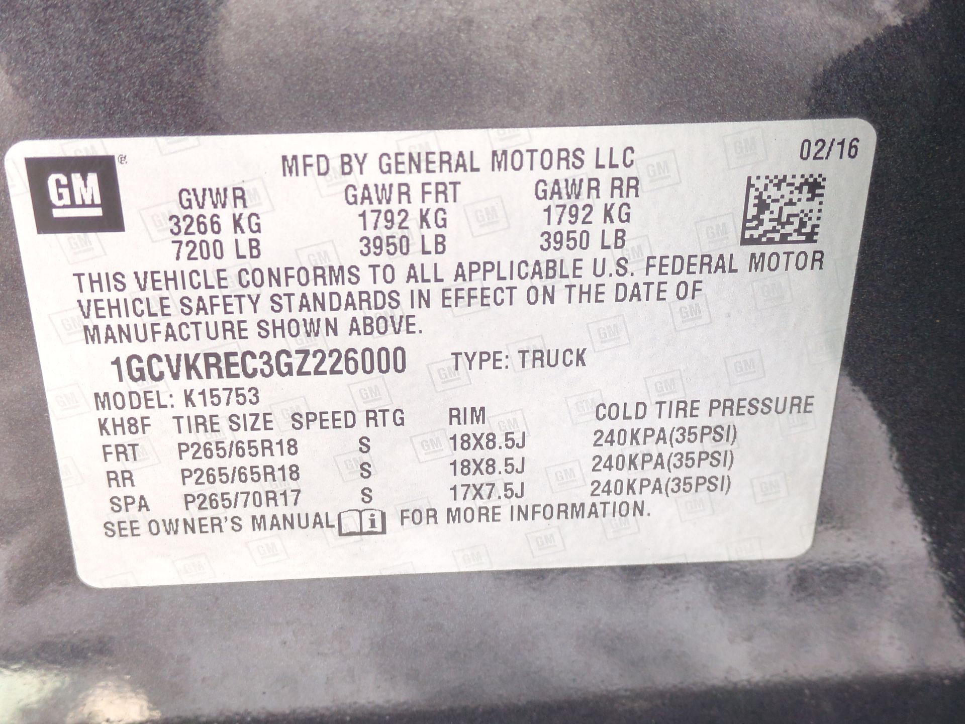 2016 Chevrolet Silverado 1500 LT