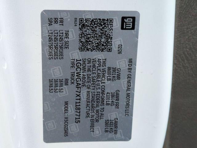 2026 Chevrolet Express Cargo 2500 2500 Regular Wheelbase Rear-Wheel Drive