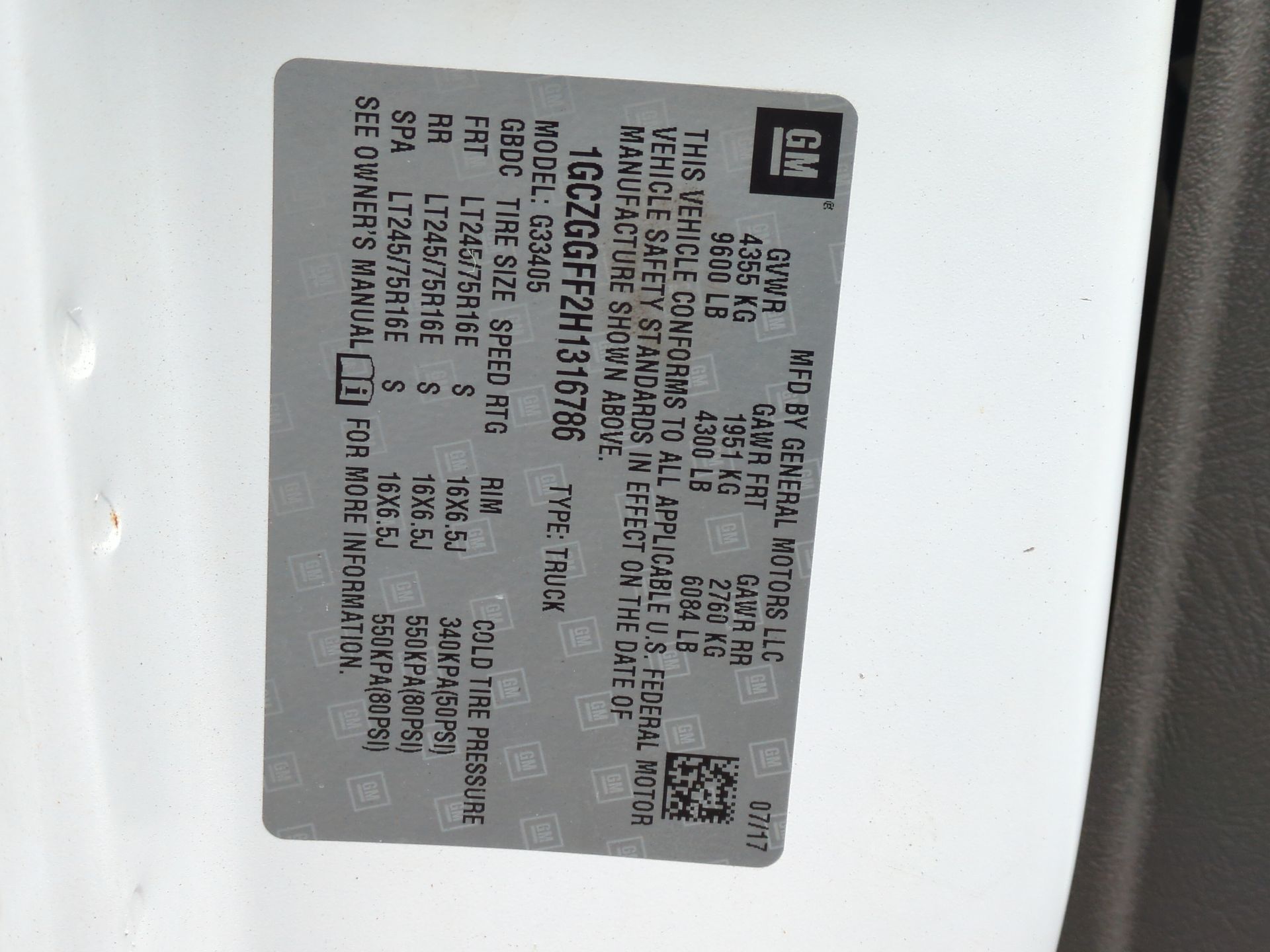 2017 Chevrolet Express Cargo 3500 Base