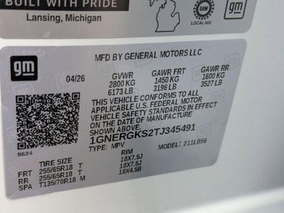 2026 Chevrolet Traverse LT w/1LT
