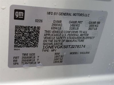 2026 Chevrolet Traverse LT w/2LT