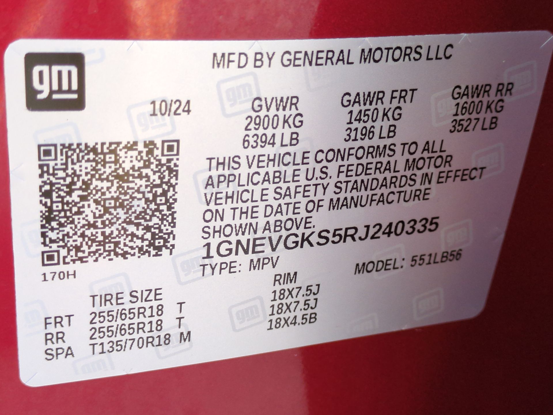 2024 Chevrolet Traverse LT