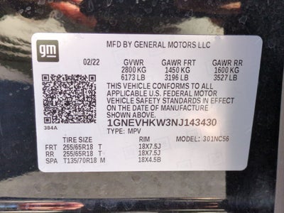 2022 Chevrolet Traverse LT Leather