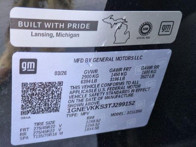 2026 Chevrolet Traverse High Country w/2LZ