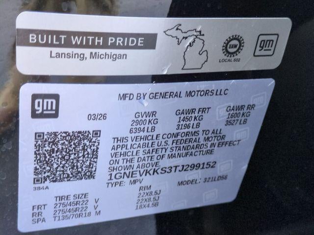 2026 Chevrolet Traverse High Country w/2LZ