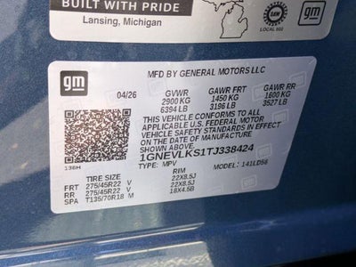 2026 Chevrolet Traverse RS w/2RS