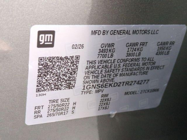 2026 Chevrolet Suburban 4WD RST