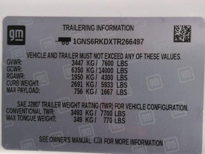 2026 Chevrolet Tahoe 4WD RST