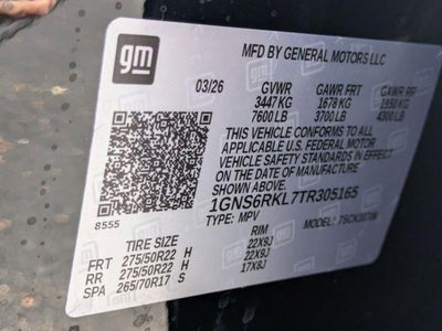 2026 Chevrolet Tahoe 4WD RST