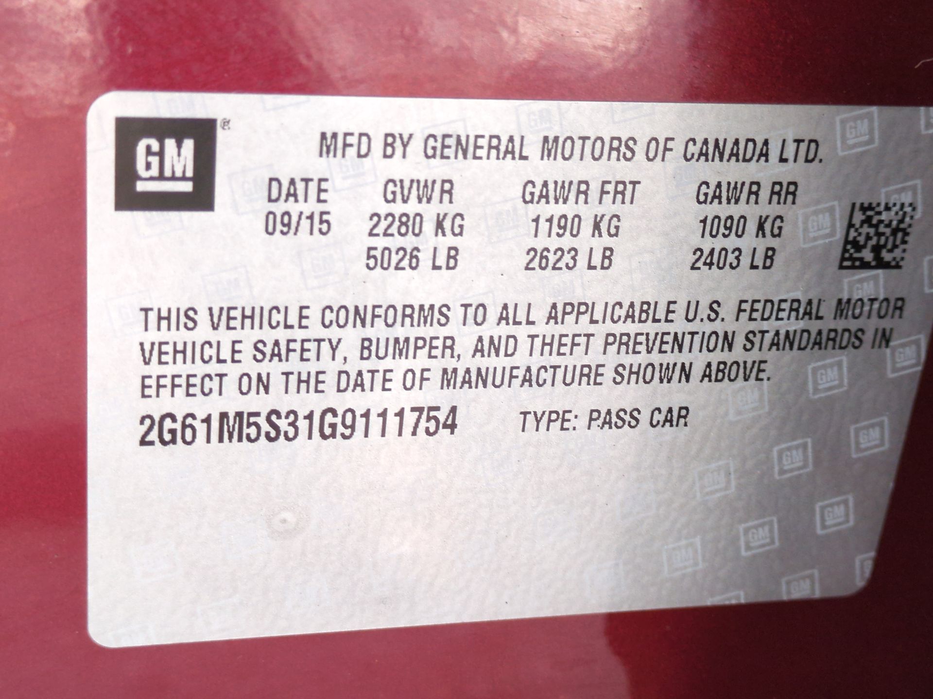 2016 Cadillac XTS Luxury Collection