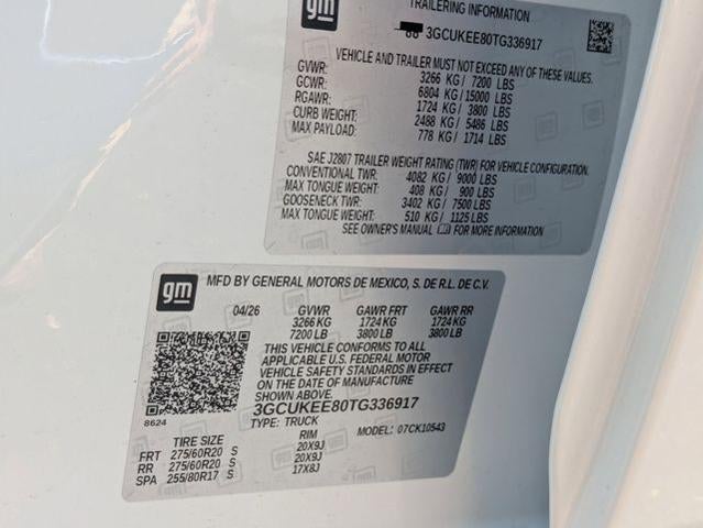 2026 Chevrolet Silverado 1500 Crew Cab Short Box 4-Wheel Drive RST