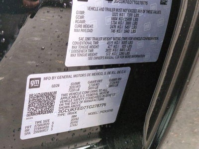 2026 Chevrolet Silverado 1500 Crew Cab Standard Box 4-Wheel Drive LT Trail Boss