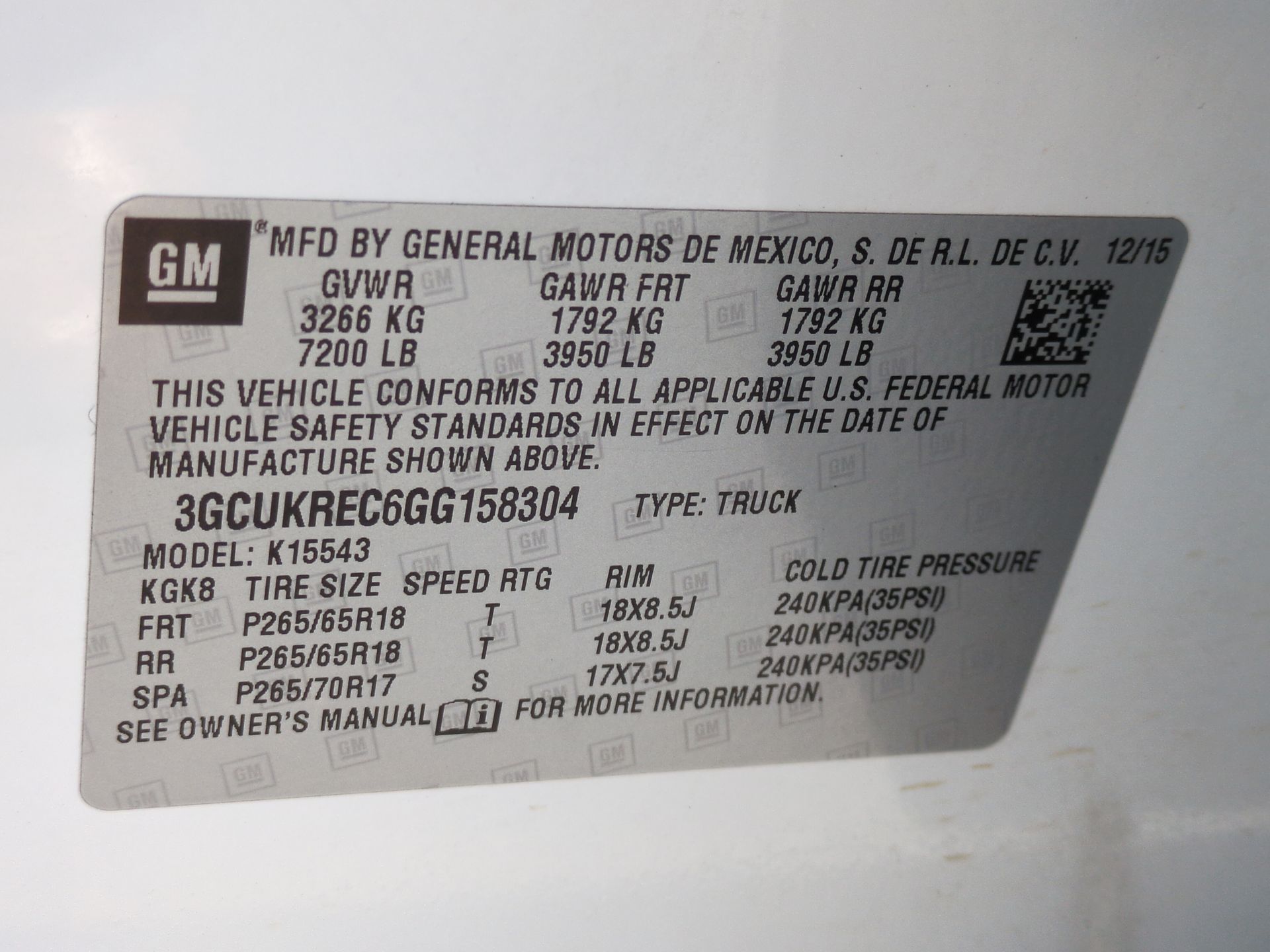 2016 Chevrolet Silverado 1500 LT