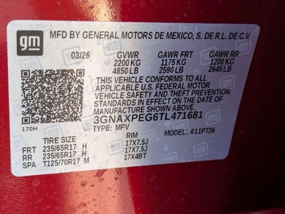 2026 Chevrolet Equinox AWD LT