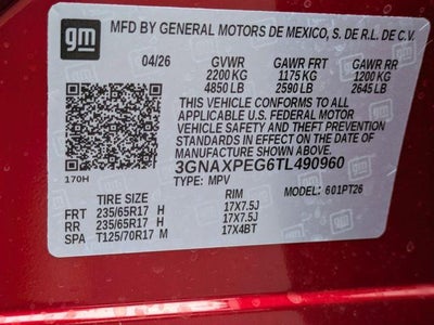 2026 Chevrolet Equinox AWD LT