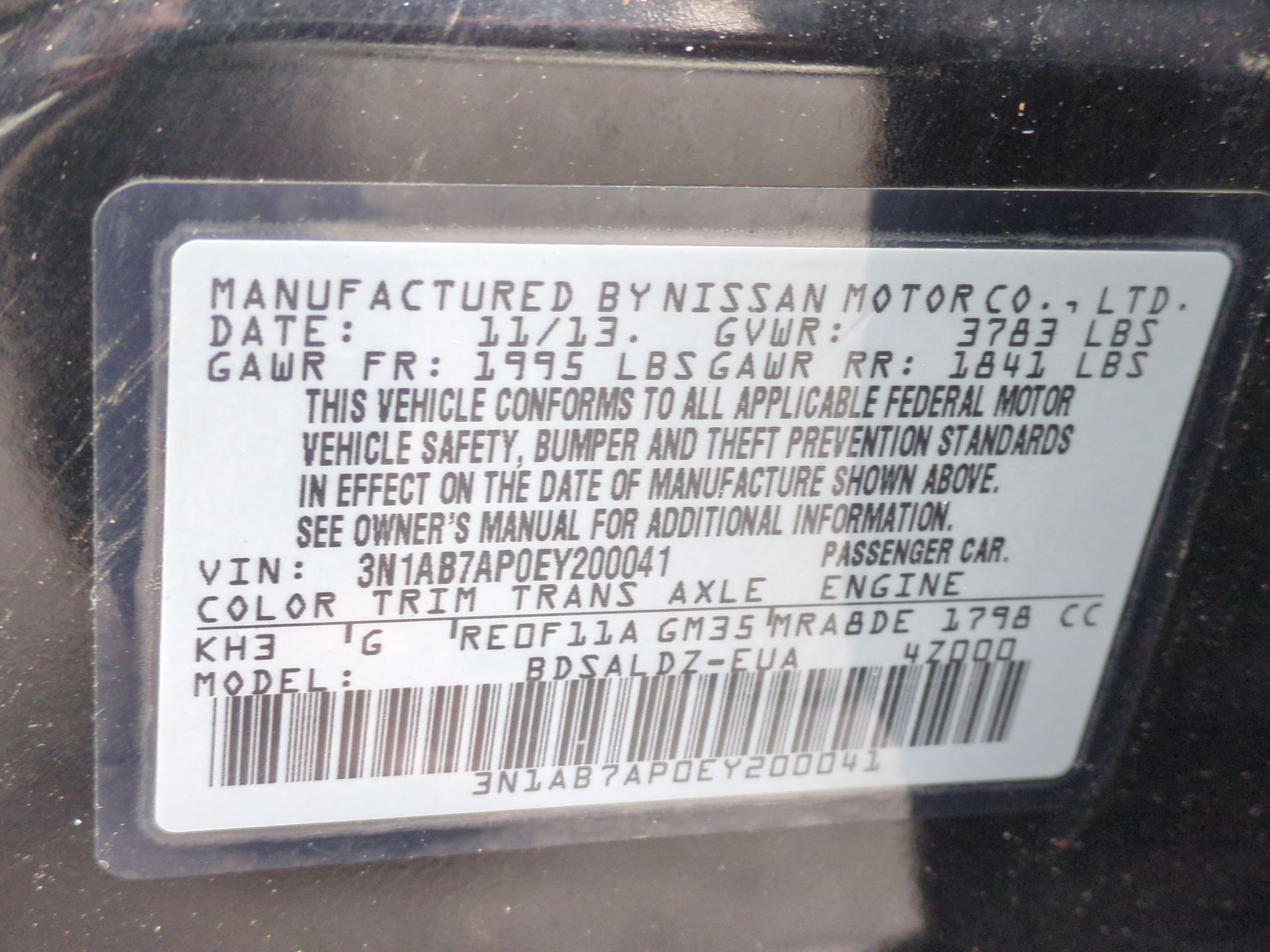 2014 Nissan Sentra SV