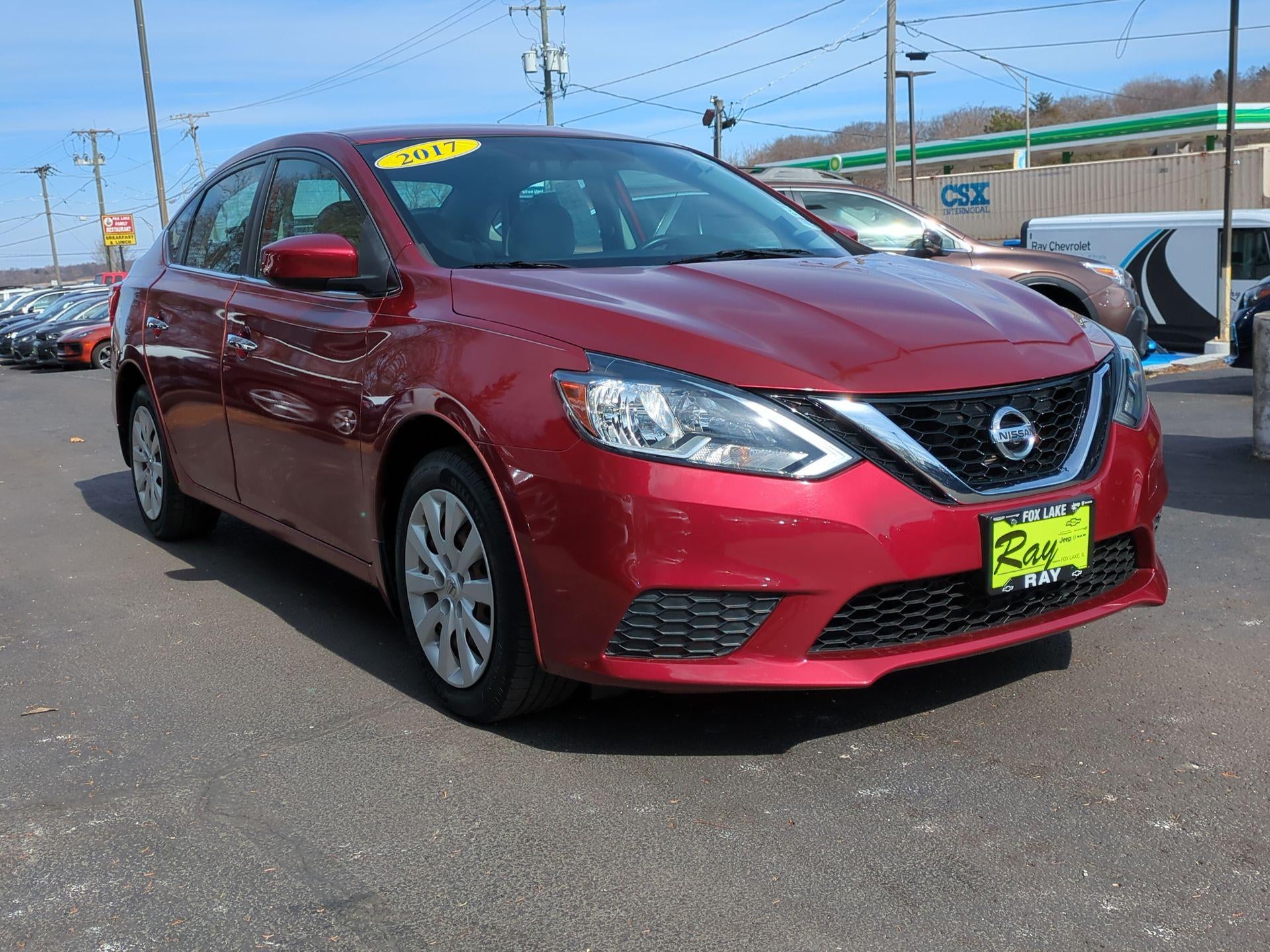 Used 2017 Nissan Sentra SV with VIN 3N1AB7AP7HY353455 for sale in Fox Lake, IL