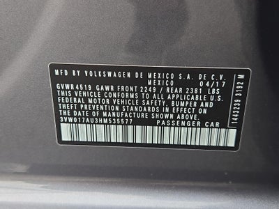 2017 Volkswagen Golf SportWagen TSI S